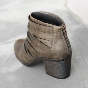 Strappy Slit Booties